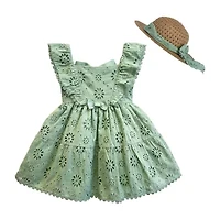 Blueberi Boulevard Toddler Girls Sleeveless A-Line Dress