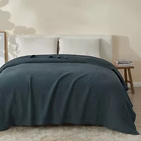 Patina Vie Maison Cotton Waffle Weave Throw Blanket