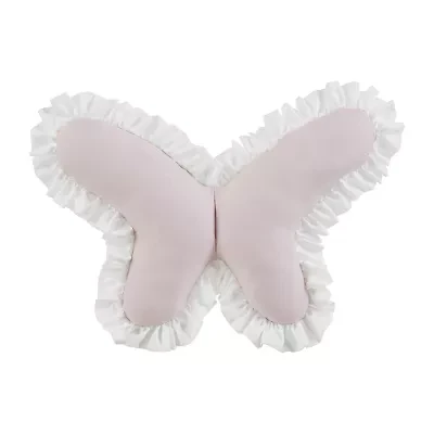 INK+IVY Kids Ruffled Butterfly Throw Pillow
