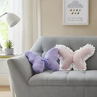INK+IVY Kids Ruffled Butterfly Throw Pillow