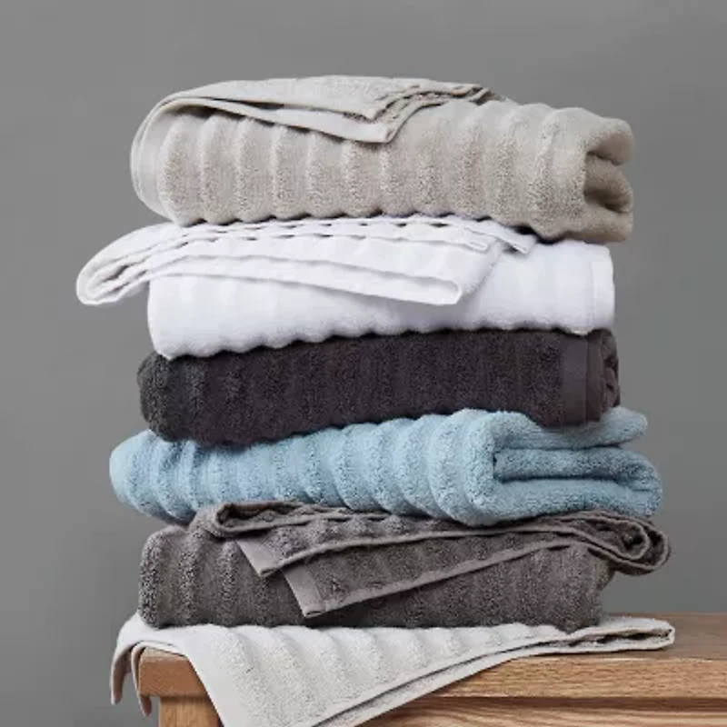 Brooklyn Loom Textured Zero Twist 6-pc. Bath Towel Set