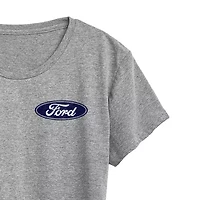 1970 Ford Bronco American Womens Crew Neck Short Sleeve Classic Fit Graphic T-Shirt