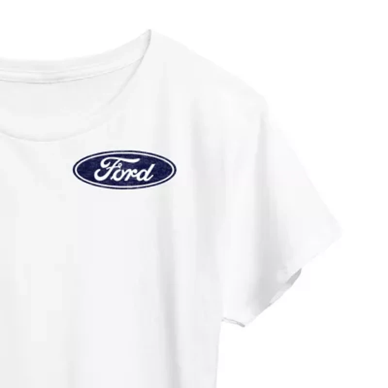 1970 Ford Bronco American Womens Crew Neck Short Sleeve Classic Fit Graphic T-Shirt
