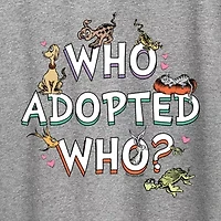 Who Adopted Womens Crew Neck Short Sleeve Classic Fit Dr. Seuss Graphic T-Shirt