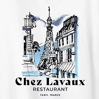 Chez Lavaux Womens Crew Neck Short Sleeve Classic Fit Graphic T-Shirt