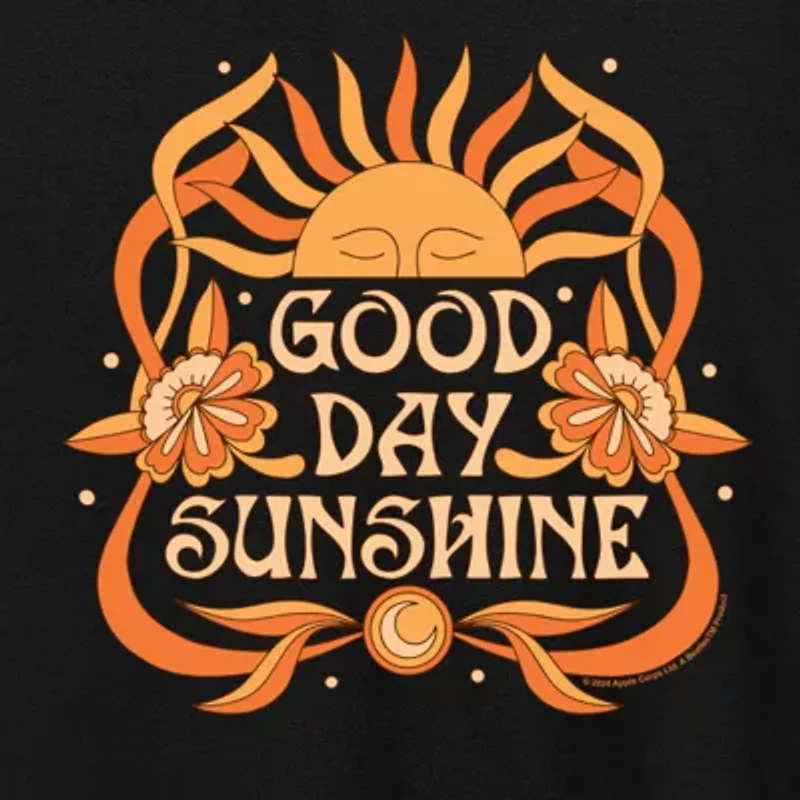Good Day Sunshine Womens Crew Neck Short Sleeve Classic Fit The Beatles Graphic T-Shirt