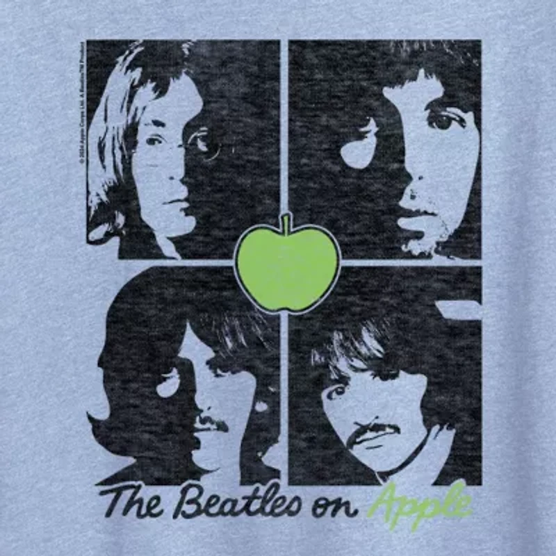 January 2025 Beatles Grid Womens Crew Neck Short Sleeve Classic Fit The Graphic T-Shirt