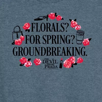 Florals For Spring Womens Crew Neck Sleeveless Tank Top