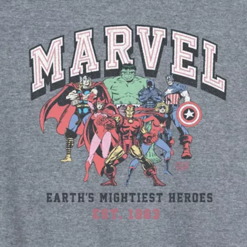 Marvel College Tonal Womens Crew Neck Sleeveless Tank Top