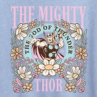Thor Feminine Womens Crew Neck Short Sleeve Classic Fit Graphic T-Shirt