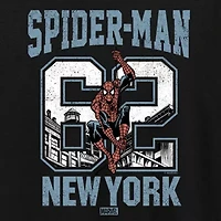 Womens Crew Neck Short Sleeve Classic Fit Spiderman Graphic T-Shirt