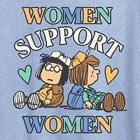 Womens Crew Neck Short Sleeve Classic Fit Peanuts Graphic T-Shirt