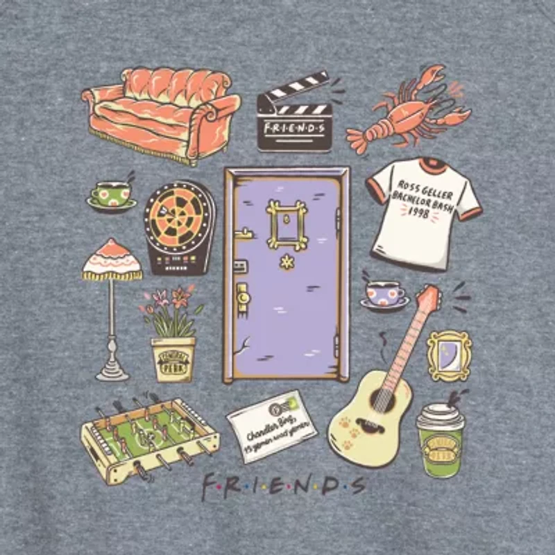 Friends Collage Womens Crew Neck Sleeveless Tank Top