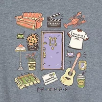 Friends Collage Womens Crew Neck Sleeveless Tank Top