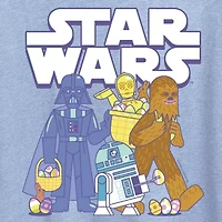 Easter Logo Womens Crew Neck Short Sleeve Classic Fit Star Wars Graphic T-Shirt