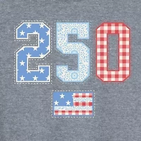 250 Americana Quilt Womens Crew Neck Sleeveless Tank Top