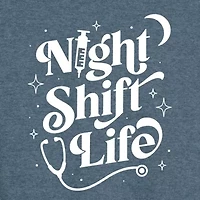 Night Shift Life Womens Scoop Neck Sleeveless Tank Top