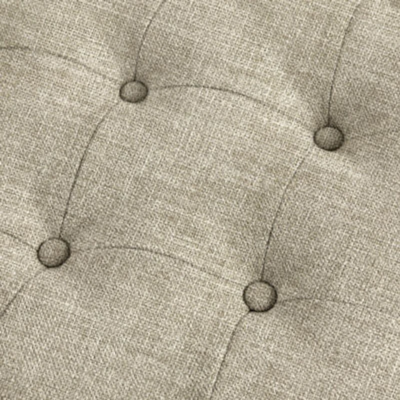 Martha Stewart Clara Tufted Upholstered Ottoman
