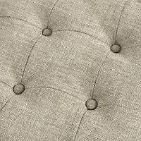 Martha Stewart Clara Tufted Upholstered Ottoman