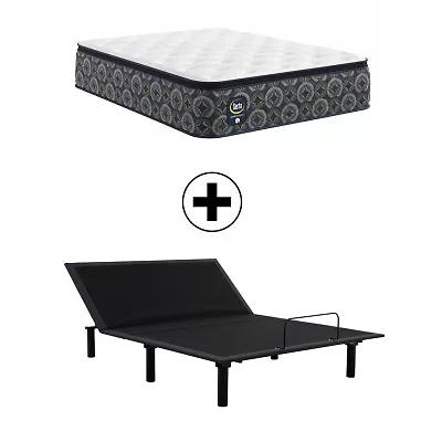 The Serta Perfect Sleeper Mondale 14" Plush Pillow Top - Mattress + Adjustable Base
