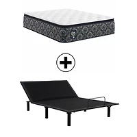 The Serta Perfect Sleeper Mondale 14" Plush Pillow Top - Mattress + Adjustable Base