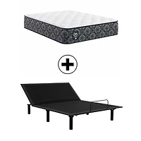 The Serta Perfect Sleeper Mondale 13.5" Plush Tight Top - Mattress + Adjustable Base