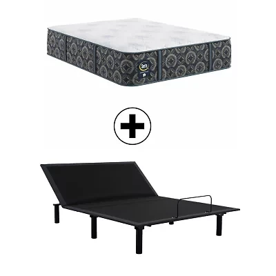 The Serta Perfect Sleeper Morningdale Hybrid 14.5" Firm Tight Top - Mattress + Adjustable Base