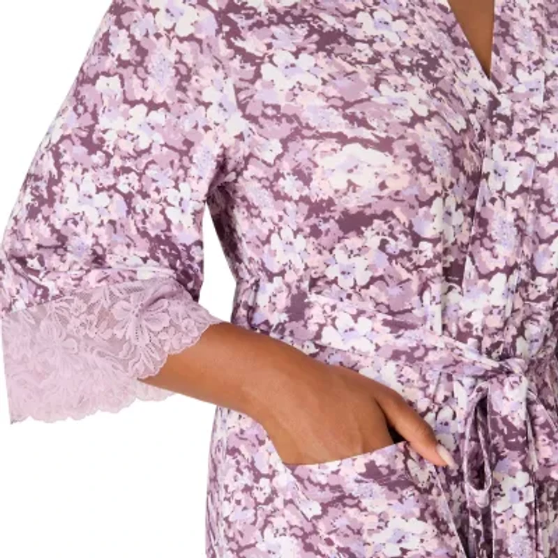 Bali® Breathe Womens Sleepwear Robe with Pockets, Soft Stretch Lace DFD143