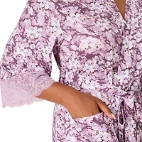 Bali® Breathe Womens Sleepwear Robe with Pockets, Soft Stretch Lace DFD143