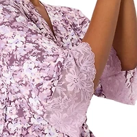 Bali® Breathe Womens Sleepwear Robe with Pockets, Soft Stretch Lace DFD143