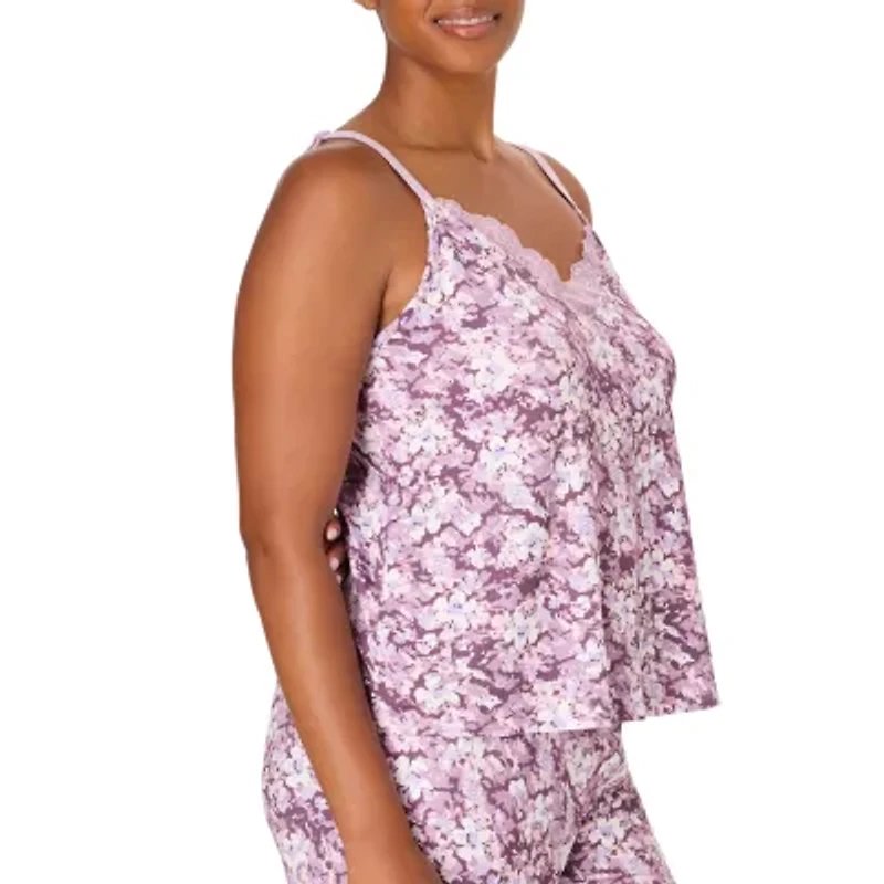 Bali Breathe Womens V Neck Sleeveless Pajama Top