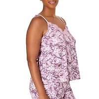 Bali Breathe Womens V Neck Sleeveless Pajama Top