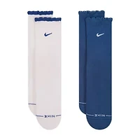 Nike Womens 2 Pair Crew Socks