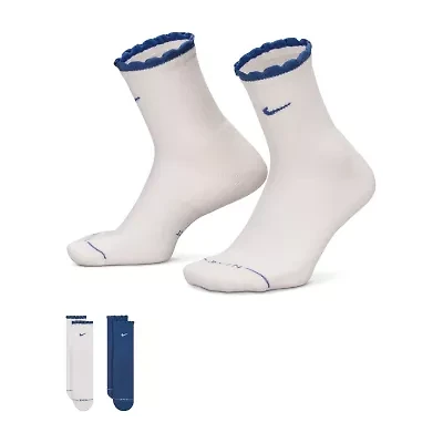 Nike Womens 2 Pair Crew Socks
