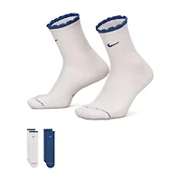 Nike Womens 2 Pair Crew Socks