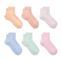 Nike Womens 6 Pair Quarter Ankle Socks
