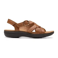 Clarks Womens Laurieann Mae Adjustable Strap Flat Sandals