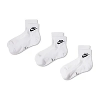 Nike Unisex Adult 3 Pair Quarter Ankle Socks