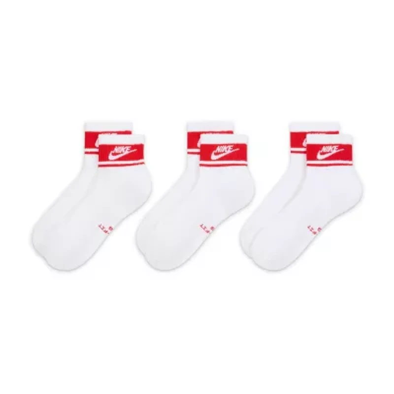 Nike Unisex Adult 3 Pair Quarter Ankle Socks
