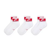 Nike Unisex Adult 3 Pair Quarter Ankle Socks