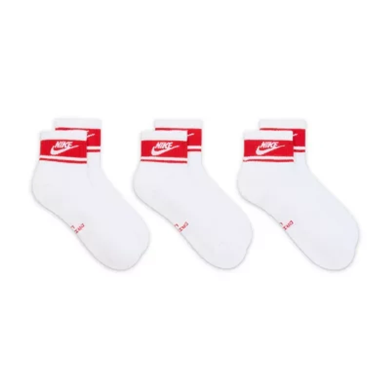 Nike Unisex Adult 3 Pair Quarter Ankle Socks