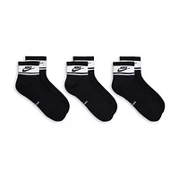 Nike Unisex Adult 3 Pair Quarter Ankle Socks