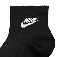 Nike Unisex Adult 3 Pair Quarter Ankle Socks