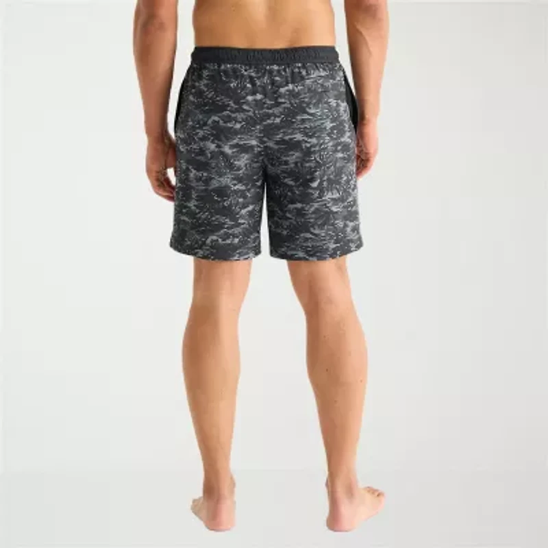 Free Country Mens Quick Dry Camouflage Swim Shorts