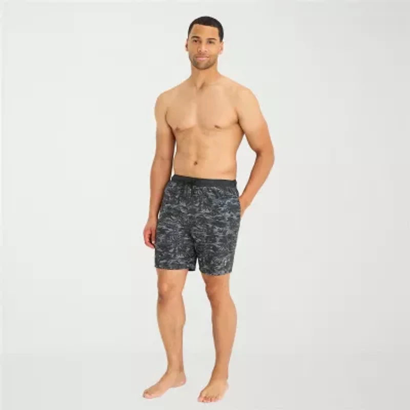 Free Country Mens Quick Dry Camouflage Swim Shorts
