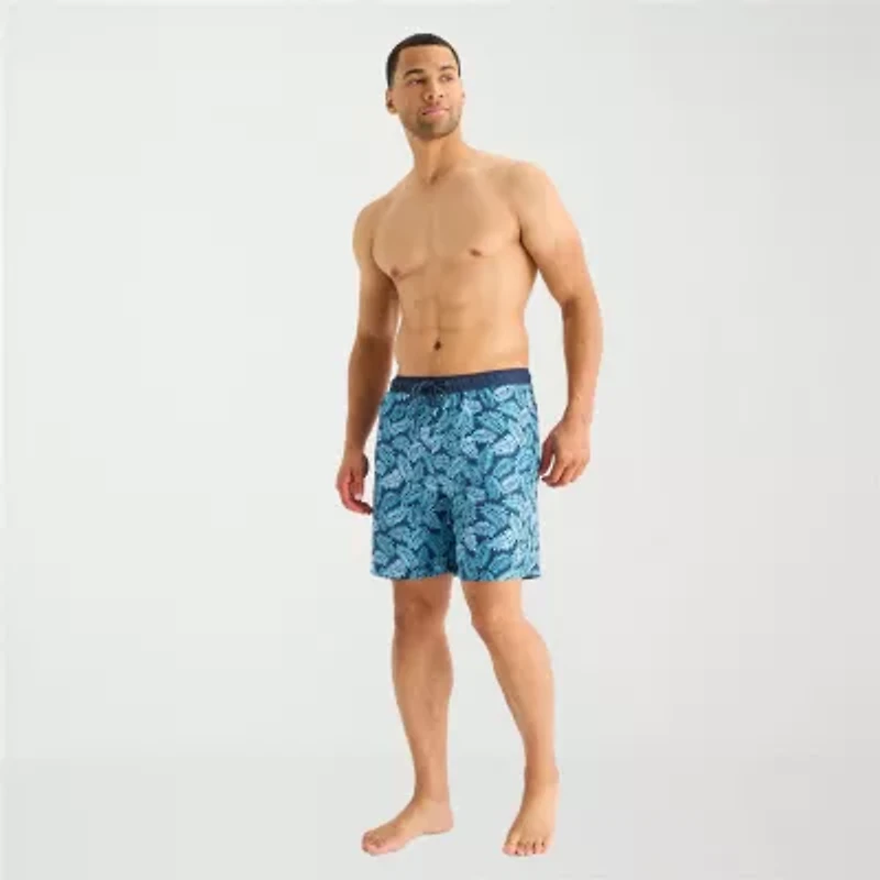 Free Country Mens Quick Dry Camouflage Swim Shorts