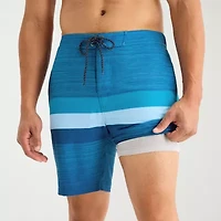 Free Country Seabreeze Stripe Mens Striped Swim Trunks