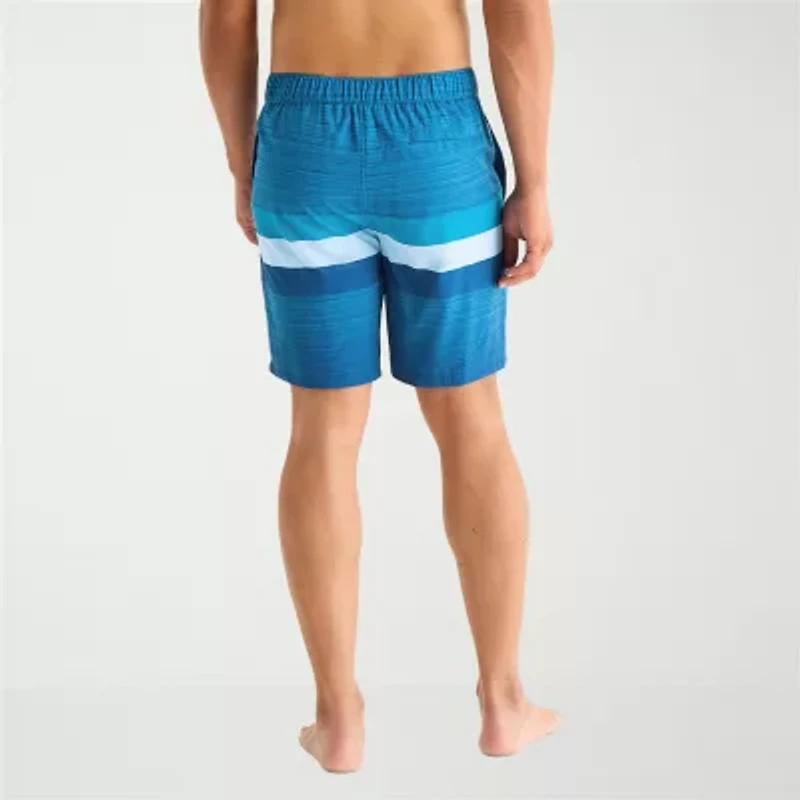 Free Country Seabreeze Stripe Mens Striped Swim Trunks