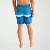 Free Country Seabreeze Stripe Mens Striped Swim Trunks