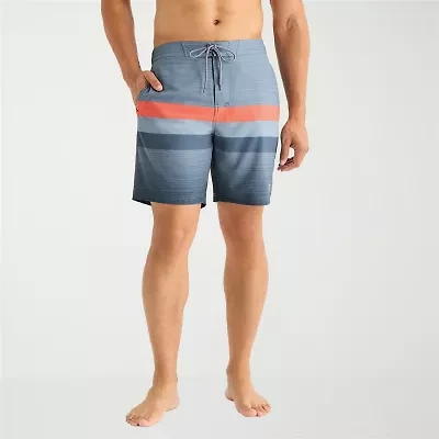 Free Country Seabreeze Stripe Mens Striped Swim Trunks